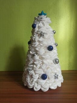 Vánoční dekorace-Ponožka, Sněhuláčci, stromeček - 6