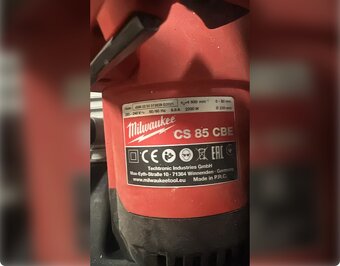 kotoučová pila MILWAUKEE CS 85 + kufr - 6