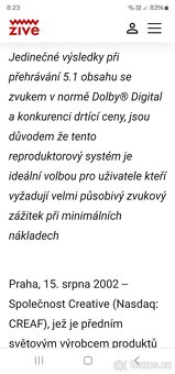 Prodám repro soustavy 5+1 - 6