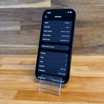 IPhone 14 Pro 256GB, fialový, 100% baterie (rok záruka) - 6