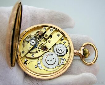 TĚŽKÉ ZLATÉ KAPESNÍ HODINKY - 6