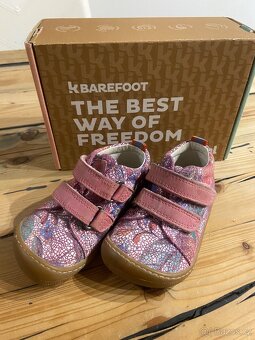 Barefoot dětské tenisky Koel - Danny Fantasy Fuchsia flowers - 6