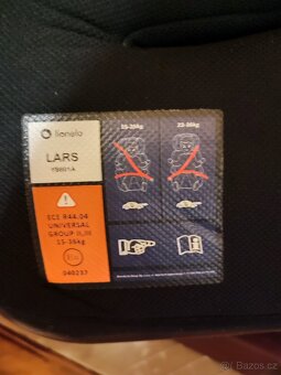 Dětská autosedačka lionelo lars 15 až 36 kg - 6