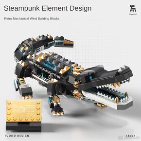Stavebnice Steam Alligator kompatibilní s Lego - 6