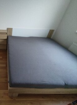 Postel 180x200cm +2x nocni stolek dub Sonoma - 6