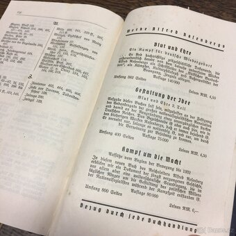 německá kniha A. Rosenberg Der Mythuss 20. NSDAP 1939 - 6