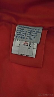 Moncler zimní lesklá červené bunda vel.3 - 6