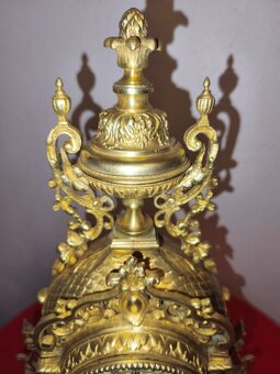 STAROŽITNÉ KOMODOVÉ HODINY - REGENCY - 1850-1890 - 6