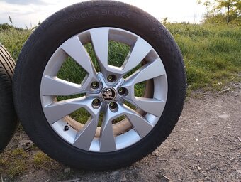 Originál ALU kola Škoda Yeti R17+ letní pneu - 6