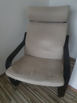 Prodám houpací křeslo s podnožkou zn. Poäng - 6