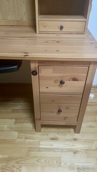 Psací stůl z masivu Hemnes včetně nástavby - 6