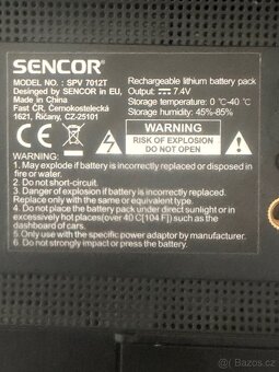 Sencor televize 10” přenosná v hodná do auta - 6