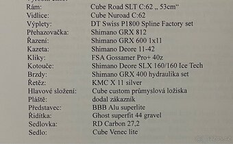 Gravel CUBE SLT Road C:62 Carbon - 6
