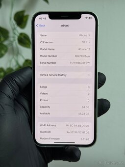 iPhone 12 64GB zelený - 100% baterie - 6