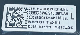 Audi RS5 S5 A5 8W6 Facelift zadní světla - 6