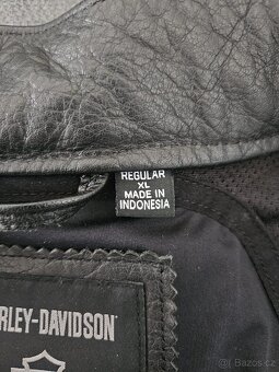 Nová kožená bunda Harley Davidson XL včetně chráničů - 6