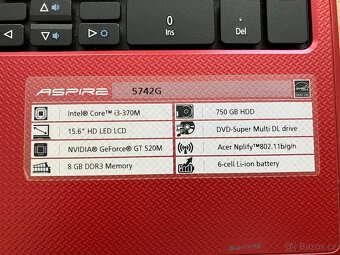 Acer Aspire 5742G i3 750GB HDD - 6
