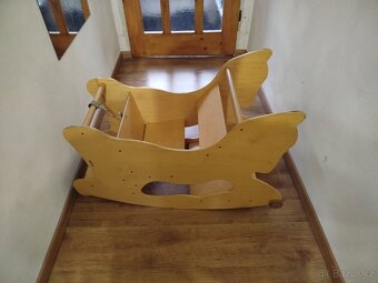 Dětská jídelní dřevěná židlicka - 6