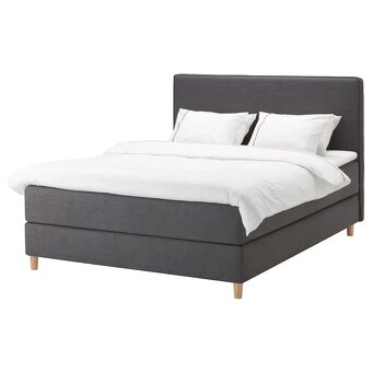 IKEA DUNVIK luxusní boxspring postel 180x200 + matrace - 6