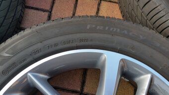 ALU kola MG HS 5x112 R18 pneu 235/50/18 zánovní sada - 6