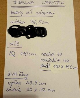 Dřevěný retro jídelní nábytek - 6