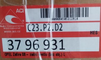 Zadní světlo Opel Zafira B - 6