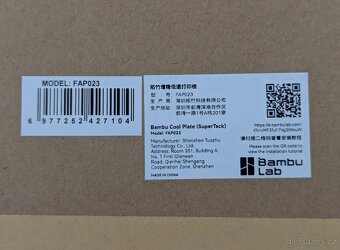 NOVÁ Bambu Lab X1/P1/A1- Oboustranná podložka Cool SuperTack - 6