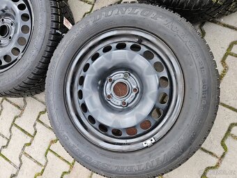Ocelové kola 5x112 Zimní Dunlop 215/60/16 - 6