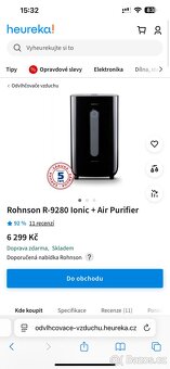 Rohnson odvlhčovač a čistička vzduchu - 6