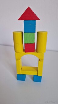 Dřevěné kostky Woody 50 kusů - 6