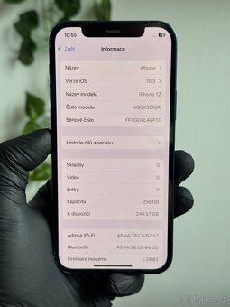 iPhone 12 256GB - 100% baterie, DPH - 6