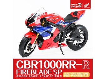 Honda CBR 1/9 nová, nepoužitá včetně kovové vidlice - 6