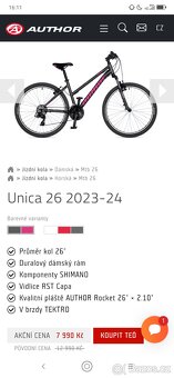 Dámské/Dívčí kolo Author UNICA 26 nové - 6