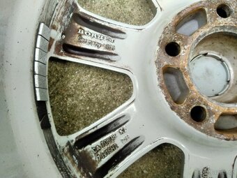 Alu kola Borbet 7J x r16, 5x112, ET 38, Letní pneu 205/55 - 6