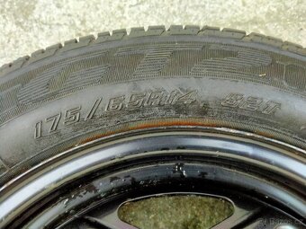 Ocelové kolo 5,5Jx14, 4x100, ET 44, Rezerva, Letní pneu - 6