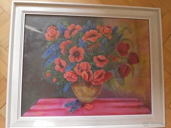 Obraz Jeřáby Vysočiny, signováno + další obrazy - 6