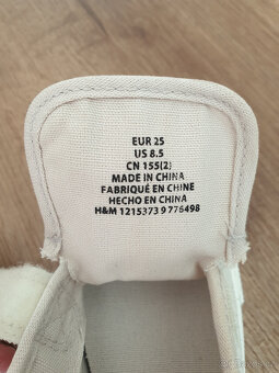 Plátěné tenisky na suchý zip - 6