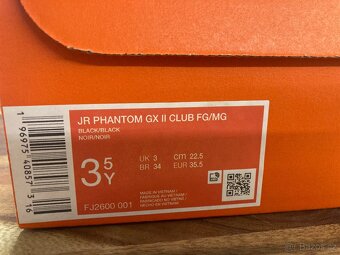 Dětské kopačky Nike Phantom JR, 35,5 EUR - 6