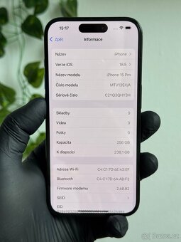 iPhone 15 Pro 256GB černý - 6