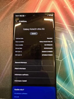 Samsung Galaxy NOTE 20 Ultra 5G (12GB/256GB) Mystic Black - 6