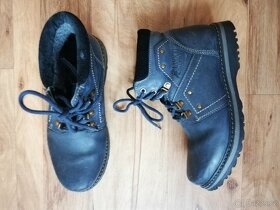 pánské kožené modročerné zimní šněrovací boty zn. Lasocki 41 - 6