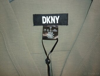 Olivové šaty DKNY - 6