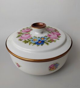 Starožitná porcelánová dóza od manufaktury Hutschenreuther - 6