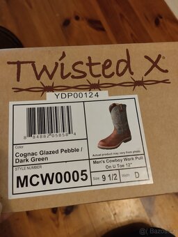 Westernové boty Twisted X, v.99,5 D - 6