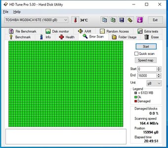 Toshiba a Seagate HDD 16TB - 6