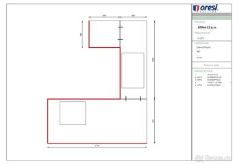 Nová kuchyňská linka Oresi rohová s ostrůvkem, z expozice. - 6