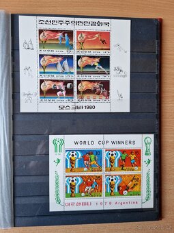 Poštovní známky  - aršíky v albu. - 6