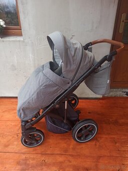 Kočárek dvojkombinace Jedo Tamel + vajíčko Cybex Aton se zak - 6