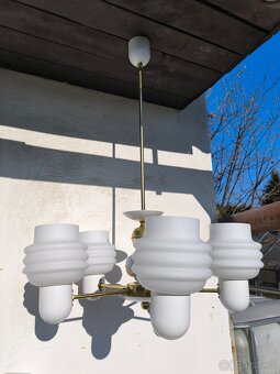 Retro opálový lustr Kamenický Šenov - 70. léta - 6