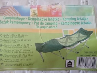 Skládací rybářské kempinkové lehátko - 6